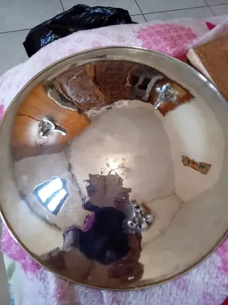 Piatto argentato antico