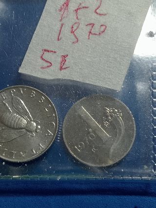 Monete Italia 1970: 1 & 2 Lire