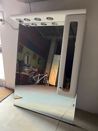 Espejo baño con armario - blanco