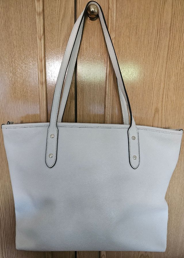 Bolso Coach Tote blanco original 
