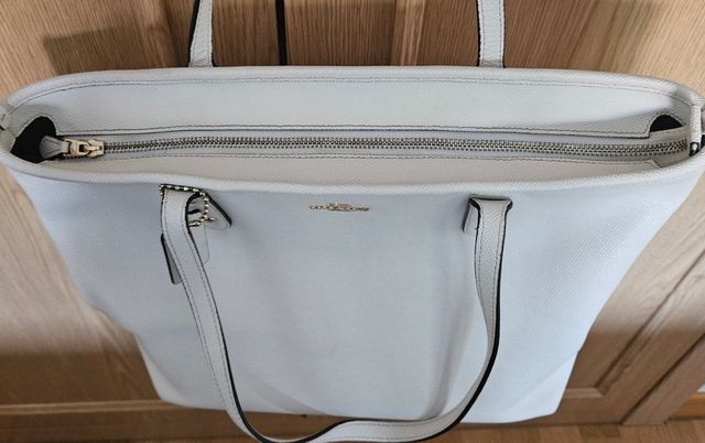 Bolso Coach Tote blanco original 