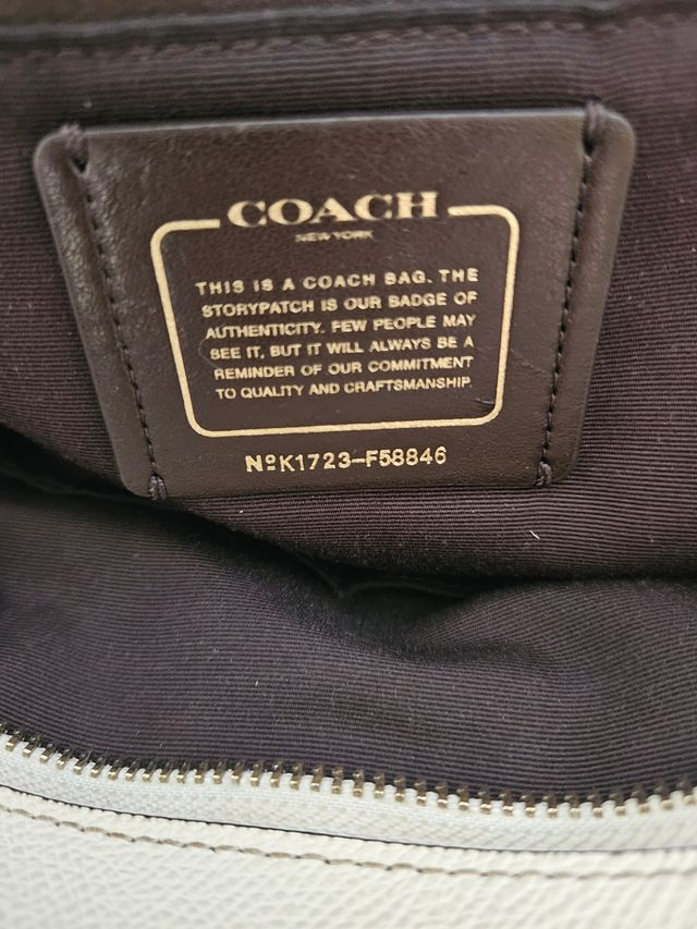 Bolso Coach Tote blanco original 