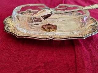 Porta spezie cristallo argento 800