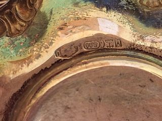 Porta spezie cristallo argento 800