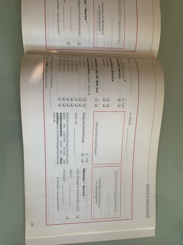 Libro mantenimiento Audi