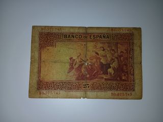 Lote de billetes antiguos de peseta 1925-1928