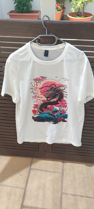 Camiseta dragón japonés - M