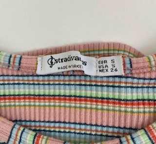Camiseta rayas Stradivarius talla S