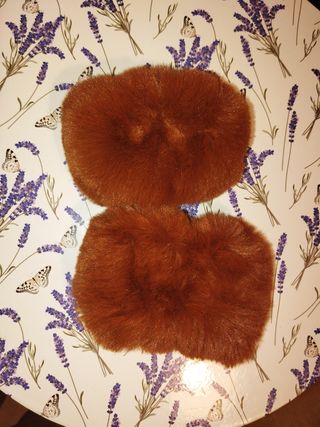 Puños de pelo sintético para chaqueta o disfraz