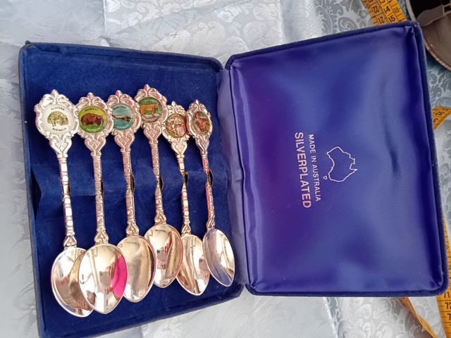 Set 6 cucchiaini argentati Australia