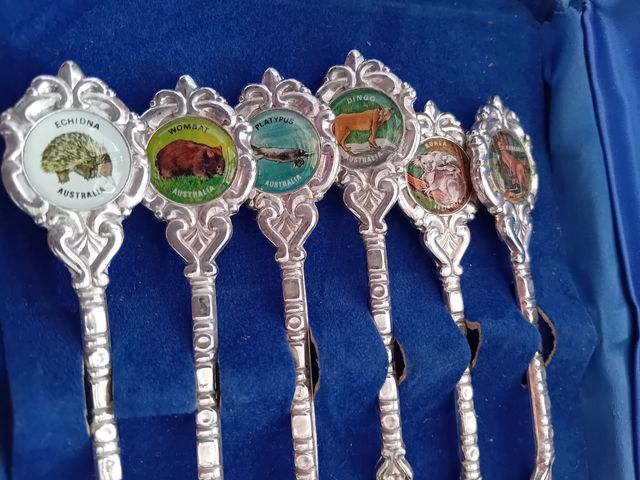 Set 6 cucchiaini argentati Australia