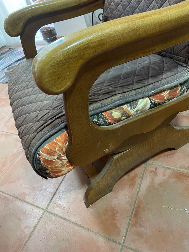 Mecedora madera vintage
