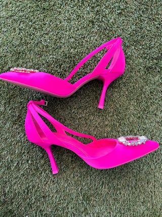 Tacones Stradivarius rosa