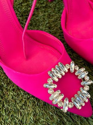 Tacones Stradivarius rosa