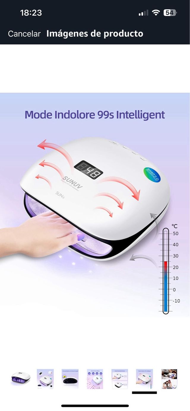 SUNUV Lámpara LED uñas - Secado