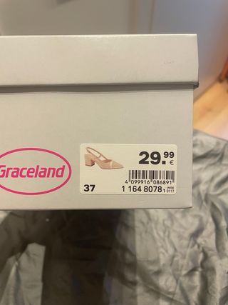 Zapatos Graceland beige tacón bajo