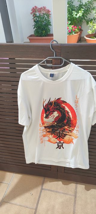 Camiseta ROMWE dragón oriental - M