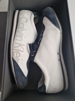 Scarpe Calvin Klein blu e bianche