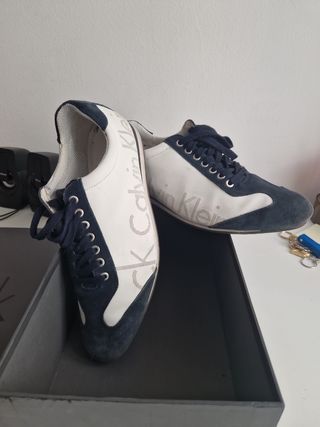 Scarpe Calvin Klein blu e bianche