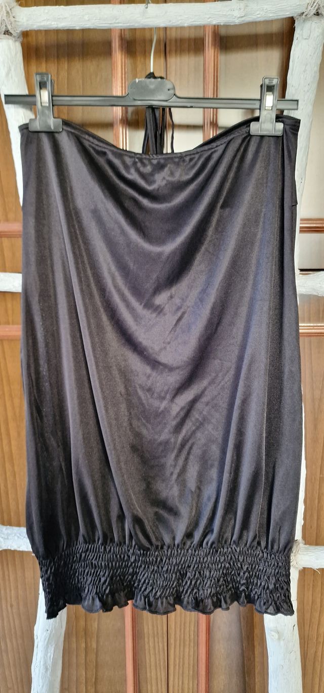 Canotta nera senza spalline