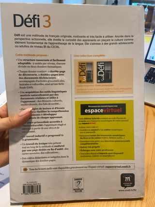 Défi 3 Éd. Hybride Livre de l'élève