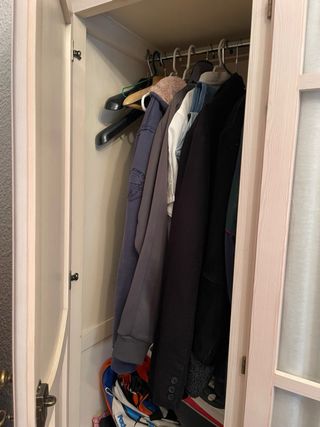 Armario rústico blanco - Madera y cristal