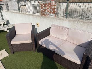 Conjunto jardín - Sofá y sillones