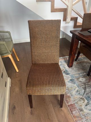 4 Sillas Comedor mimbre