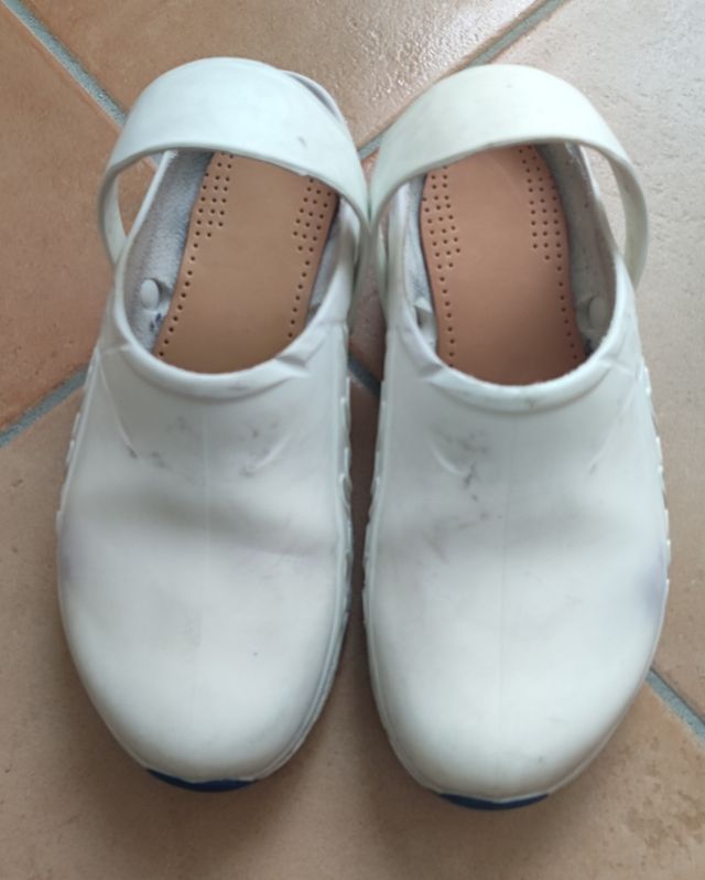 Zoccoli Scholl Evoflex 40 bianchi