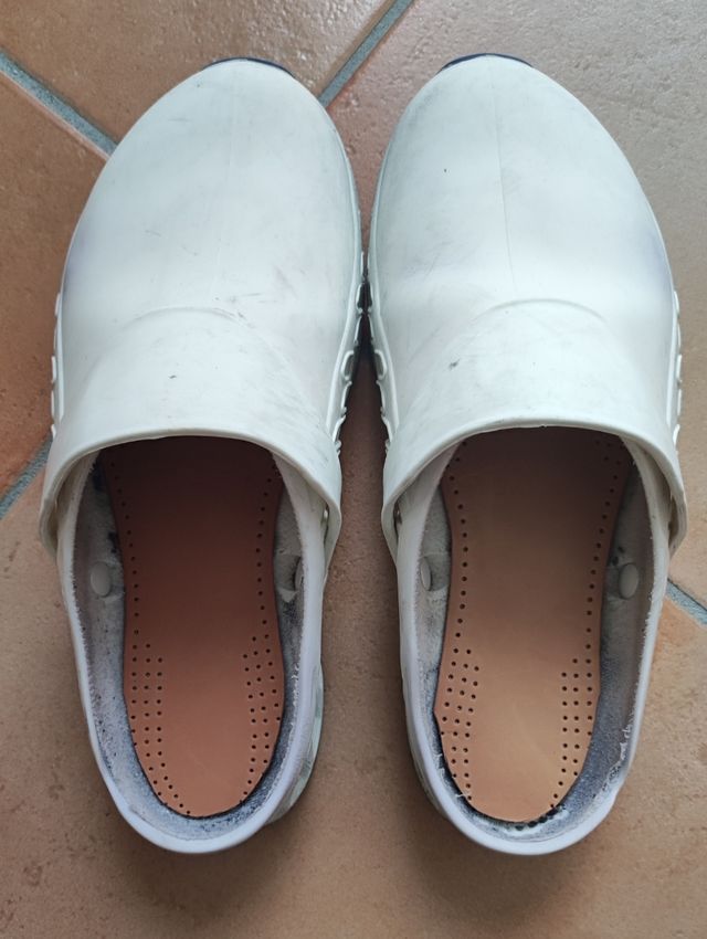 Zoccoli Scholl Evoflex 40 bianchi