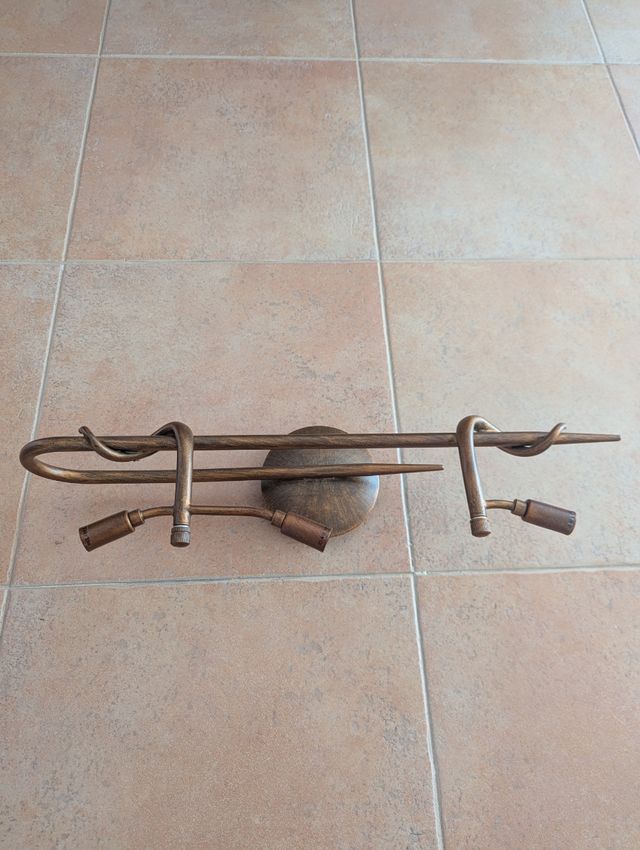 Lámpara bronce - 3 luces