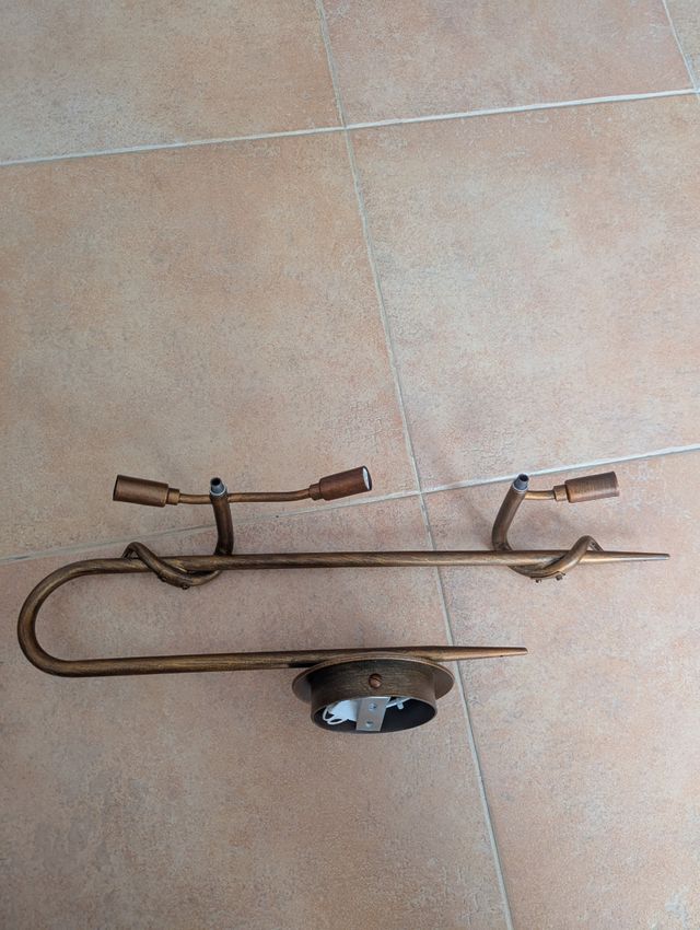 Lámpara bronce - 3 luces