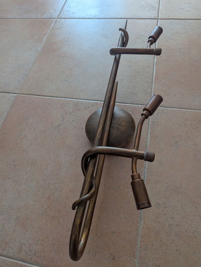 Lámpara bronce - 3 luces