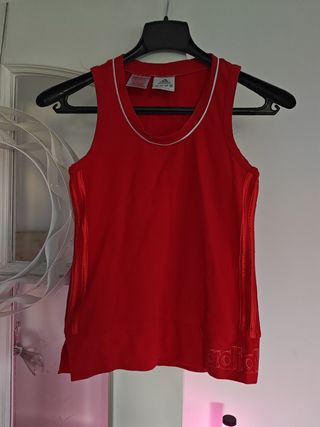 Top Adidas rojo niña