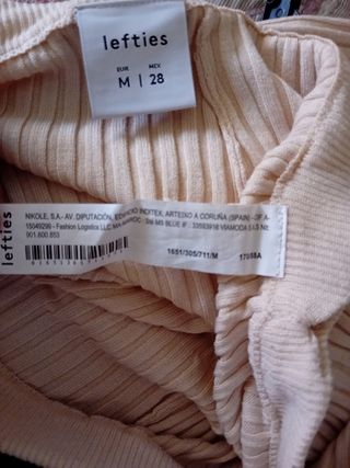 Pantalón Lefties beige M