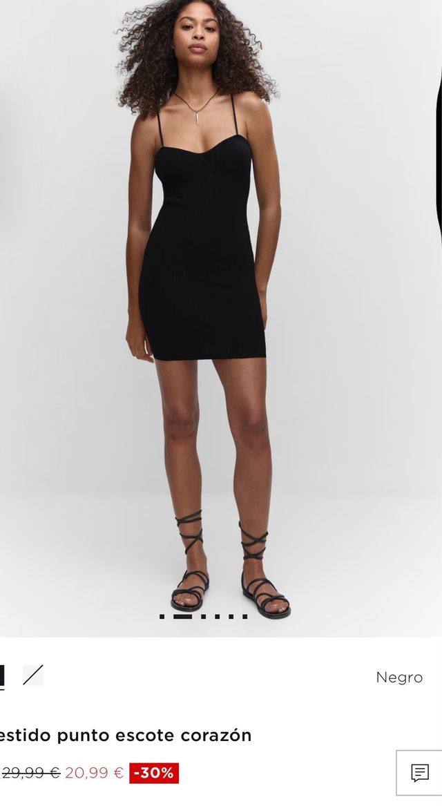 Vestido negro tirantes