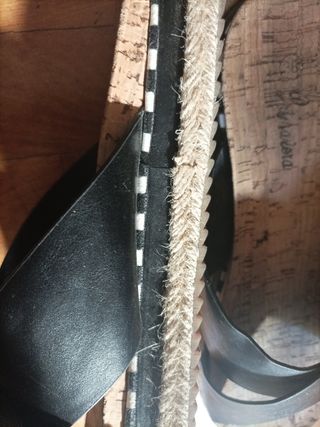 Sandalias negras plataforma 38