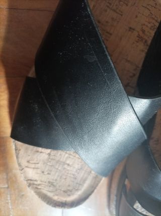 Sandalias negras plataforma 38