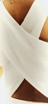 Chaleco blanco corto de mujer; lino.