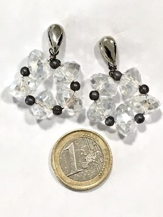 Orecchini cristallo argento