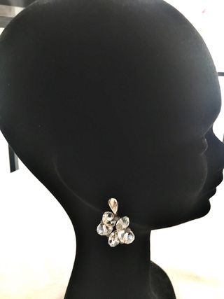 Orecchini cristallo argento