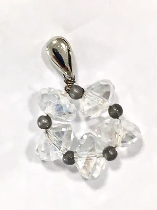 Orecchini cristallo argento