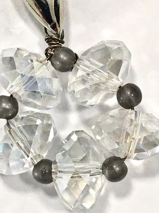 Orecchini cristallo argento