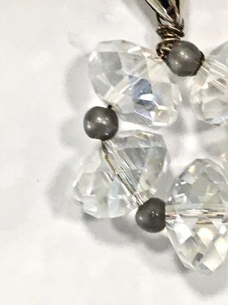 Orecchini cristallo argento