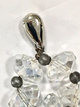 Orecchini cristallo argento