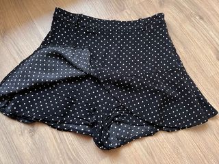 Shorts Zara - Falda pantalón negra