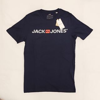 Camiseta Manga Corta Jack & Jones Azul XS
