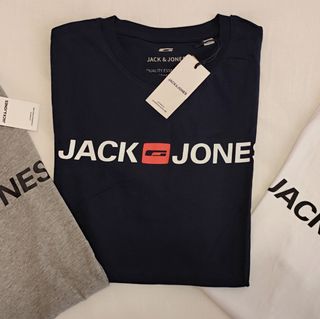 Camiseta Manga Corta Jack & Jones Azul XS