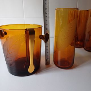Cubitera con 6 vasos - Vintage