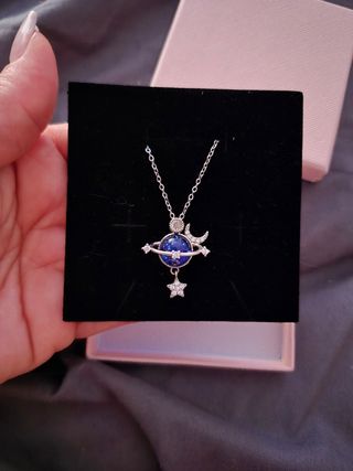 Colgante Galaxia - Acero Azul